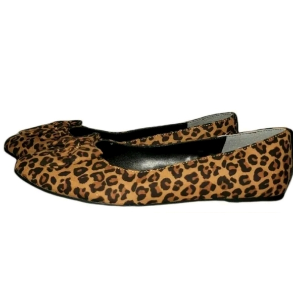 Nina Zulema Leopard Microsuede Flats Big Girls - Picture 2 of 6